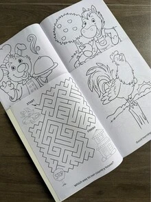 Coloring Book For Beginners, Animal Theme, Stress-Relief Doodle Workbook, Decompression Toy And Children's Educational Activity, Cute Characters Help Relieve Stress – Back-To-School Supplies | Drawing Activity Book - Multicolor - View 7