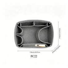 Felt Purse Organizer Inserts For Picotin 22 18Inserts HandBag Inner Bag Organizer High Quality Large Capacity Inner Bag - Light Grey - View 7