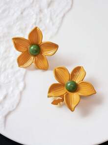 1/2 piezas Clip de cubierta de botón para decoración de camisas y vestidos, encanto floral lindo para ropa, gemelos ligeros para camisas, clip de cuello de camiseta, cubierta de gemelos DIY - A - Ver 3
