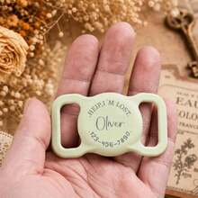 Personalized Pet Apple AirTag Holder For Dog Collar, Engraved Silicone AirTag Case, Dog Collar AirTag Cover, Pet ID Tag Holder, AirTag Dog Tag Accessory - Multicolor 1 - View 4