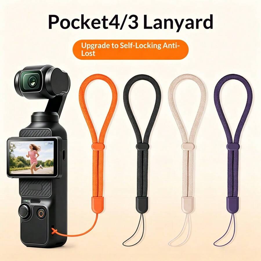 多功能防摔腕帶,相容 Osmo Pocket 4 Pro/3,適用於運動相機保護殼、小風扇、手電筒的腕繩配件繩 - 查看 1