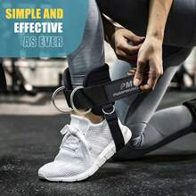 Yoyoapple Tali Pergelangan Kaki untuk Mesin Kabel, Manset Pergelangan Kaki yang Dapat Diatur untuk Mesin Kabel, Tali Pergelangan Kaki Empuk yang Nyaman untuk Latihan Bokong, Tendangan Kaki ke Belakang, Tali Pergelangan Kaki Pemberat Bokong, Tali Kaki untuk Mesin Kabel - MultiWarna - View 3