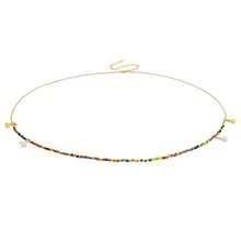 Cadena de Cintura Estilo Bohemio, Collar de Cadena Corporal Brillante para Mujer - 2# - Ver 12