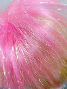 Silver Glitter Pink White Gradient Explosion Short Wig Cap, Exaggerated High Crown Voluminous Design, Retro Ball Music Festival Carnival Funny Selfie Eye-Catching Costume Accessory - View 6