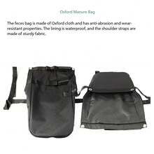 Waterproof Horse Manure Bag, Scenic Area Horse Manure Bag, Horse Manure Storage Bag, Washable City/Scenic Area Horse Manure Bag, Horse Manure Storage Bag - Black - View 11