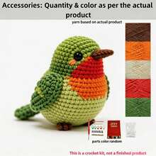 Peacock/Flamingo/Mockingbird And Other Small Bird Crochet Material Kit (Not Finished Product, Needs To Be Hand Woven) Suitable For Beginners Crochet Kit - Includes All Crochet Materials And Graphic Tutorials. Handmade Lucky Gift. - Multicolor - View 16