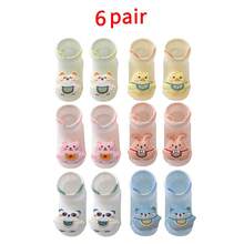6 Pairs Newborn Baby Socks 0-1 Years Old, High Elasticity Non-Tight, Breathable Thin Summer Style, Toddler Home Learning To Walk Crawling Socks - Multicolor - View 13