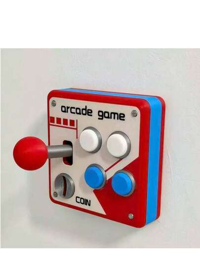 Retro Arcade Game Joystick Switch Panel 3D Printed 3D Button Mod Auxiliary Switch Sticker Control