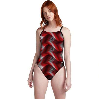 SpeedoPrinted Double Lace Back 1 Pc Variant 1