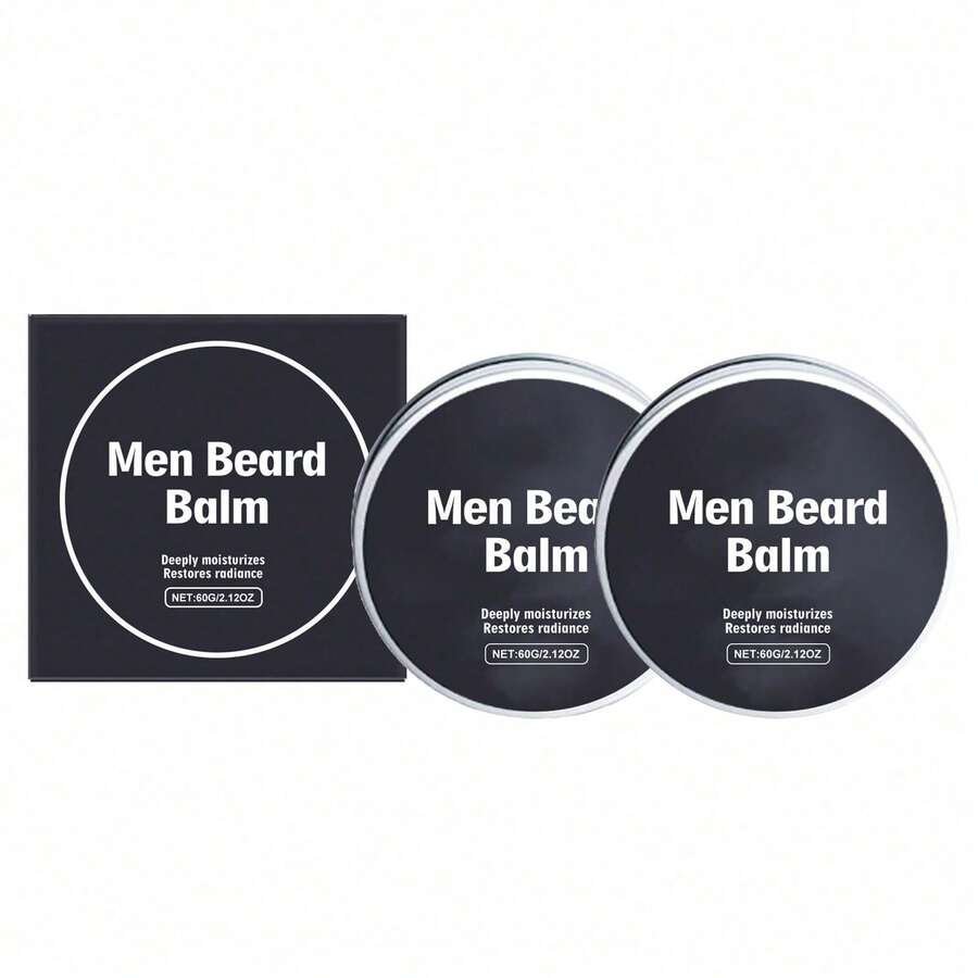 Beard Balm – Softens And Smooths Frizz – Lightweight Texture For A Natural Finish - Men's Beard Care Cream - View 1