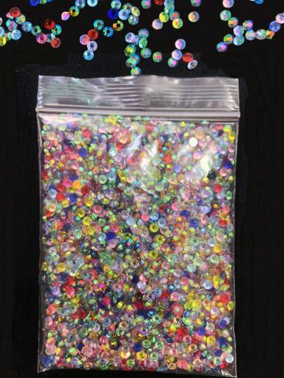 50g Multicolor Nail Art Rhinestones For Phone Case, Bag, Beauty Makeup, Face Decoration DIY Nail Art Accessories