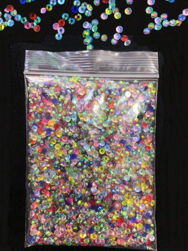 50g Multicolor Nail Art Rhinestones For Phone Case, Bag, Beauty Makeup, Face Decoration DIY Nail Art Accessories
