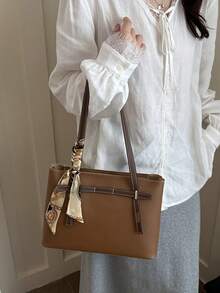 New Luxury High-End Pattern Versatile Women's Shoulder Bag Tote - Brown - View 4