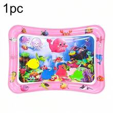OBOVAY 1pc Multicolor Square Dolphin Inflatable Water Mat For Baby, Suitable For Play Mat, Early Education Activity Crawling Mat, Fun Game Birthday Gift - Multicolor - View 15