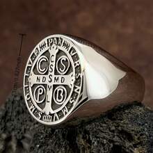 1pc European & American Hot-Selling Personalized Stainless Steel Ring, Unisex, Gift For Dad, Colleague, Friend - Ring - View 2