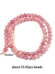 1 String Natural Ice Sunstone Loose Pink Beads Suitable For Diy Bracelet Necklace Earring Making Jewelry Accessories 6/8/10mm - Watermelon Pink - View 11