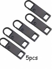 1/3/5pcs Detachable Metal Zipper Pulls,Detachable Metal Zippers,Replacement Zipper Pulls For Bags,Shoes,And Clothing,DIY Zipper Pull Sewing Accessories - Multicolor - View 18