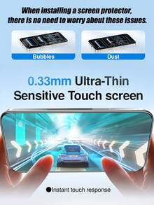 Gorilla Hero [4 Packs]High Definition High Transparency Screen Protector, Made Of Advanced Glass Material With High Hardness Tempered Glass, Excellent Scratch Resistance And Wear Resistance, Super Strong Privacy Protection Effect, Keeps Screen Surface Smooth And Intact During Daily Use Whether Stored With Keys, Cards, Or Frequent Handling And Placement, Providing Continuous Reliable Protection For Phone Screen. Compatible With IPhone 17e/17Promax/17Pro/17Air/17/16/16Pro And Other Models. - Clear - View 3