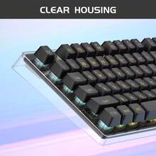 Gaming Keyboard And Mouse Combo, K1 LED Rainbow Backlit Keyboard, 104 Keys, Compatible With Computer/PC/Laptop (Black) - Black - View 5