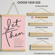 1pc Let Them Quote Wall Art Minimalist Inspirational Canvas Print Paintings|Aesthetic Pink Motivational Wall Decor For Bedroom,Living Room Or Office,Self Love Affirmation Poster,Mental Health Gift For Her,Unframed,Wooden Hanging Scroll Or Framed - Quote - View 12