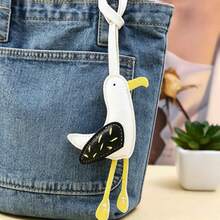 1個 PU 皮革臘腸狗鑰匙圈－手工卡通狗包飾品，附可愛小狗設計，適用於鑰匙、背包或汽車配件，包裝裝飾 | 卡通狗設計 | 彩色鑰匙圈，狗狗配件 - 彩色 - 查看 3