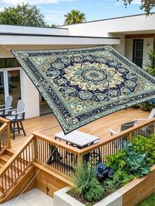 Rectangular Sand-Colored Sun Shade Sail, UV Protection Sun Shade Fabric, Suitable For Backyard, Patio, Deck, Garden, Outdoor Activities And Facilities (Support Frame Not Included) - Multicolor - View 1