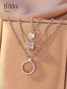 Collar de moda Y2K, accesorio retro para el cuello de chicas modernas - Plata 6 - Ver 9