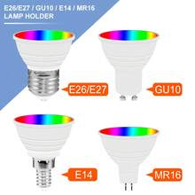 CanLing 15W RGB LED Bulb E27/E26 Spotlight GU10 Recessed Ceiling Light MR16 Pendant Light Bulb E14 4 Dynamic Modes 15 Colors Dimmable Color Changing Atmosphere Light GU5.3 Smart Remote Control Home Gaming Living Room Bedroom Party Decoration Ambient Night Light 85-265V - LED Bulb - View 2