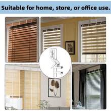 10/1pc Transparent Plastic Curtain Box Clip, Blind Installation Clip With Hidden Slot Design, Suitable For Wooden Blinds, Roller Blinds And Window Treatments Fasteners, Home Office Curtain Installation Accessories - Multicolor - View 5