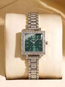 LIANDU Women's Watch New Style Rhinestone-Inlaid Case Mixed Dial Design Elegant Fashion Quartz Watch For Daily Wear Back To School Timekeeping Birthday Gift Also Ideal For Yourself Or Friends - Silver - View 8