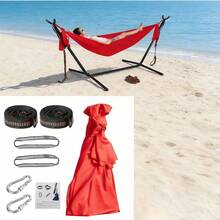 Hammock Ajaib, Kain Lembut dan Nyaman, Tersedia Berbagai Warna, Penggunaan Luar Ruangan, Sistem Gantung yang Dapat Diatur, Portabel dan Ringan - MultiWarna - View 4