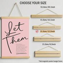 1pc Let Them Quote Wall Art Minimalist Inspirational Canvas Print Paintings|Aesthetic Pink Motivational Wall Decor For Bedroom,Living Room Or Office,Self Love Affirmation Poster,Mental Health Gift For Her,Unframed,Wooden Hanging Scroll Or Framed - Quote - View 16