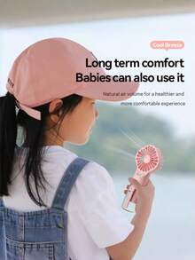 800mAh Mini Handheld Mist Fan, Portable USB Rechargeable Cooling Fan, Summer Mini Water Mist Fan, Personal Air Cooler, Travel Fan, Outdoor Sports Fan, Office Home Dorm Desktop Fan, Compact Pocket Fan, Vacation Essential, Creative Gift For Women And Men - Multicolor - View 6
