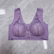 Sujetador talla grande tank cierre frontal push-up copa fija espalda bonita mujer europeo-americano - Neón/Fluorescente - Ver 10