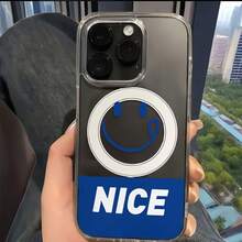 [Shipping from DE/FR/ES/IT]Phone Case - NICE Joyful Face, Wireless Charging, Drop-Proof, Skin-Feel Magnetic, Compatible with iPhone 11/12/13/14/15/16/17 Pro/Max/Plus/Air &  S21-S26 Ultra, Anti-Drop, Wear-Resistant, Anti-Yellowing, Perfect Gift - 1 Hauptbild - Übersicht 6