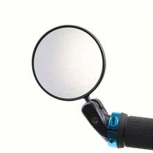 HD Wide-Angle Bike Rearview Mirror - 360° Rotatable Handlebar End Mirrors For Mountain & Road Cycling - Black - View 3