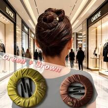 [2pcs/Set]Hidden Round Hair Clips | Premium Seamless Mini Claw Clips | Daily Invisible Hair Fixing | Elegant Updo Accessories - Hidden Round Hair Clip - View 8