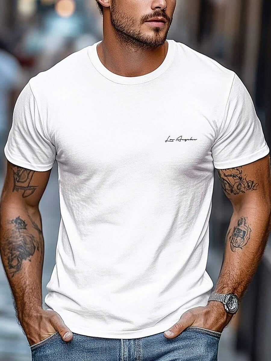 Men Outdoor Tees & Tanks - 白色 - 查看 1