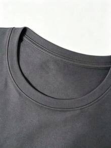 Domestic Shipping Women's T-Shirts, New 2026 Short-Sleeve Styles For Girls, Unique Logo Prints, Crew Neck Women's Tops, New Spring & Summer Collection - 深灰色 - 查看 5