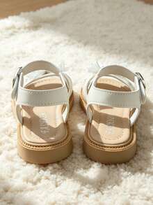 2026 Beige/Silver Sweet Princess Sandals - Mesh Bow Rabbit Decor Girls Sandals - Suitable For Daily Outings And Other Occasions! - Beige - View 8