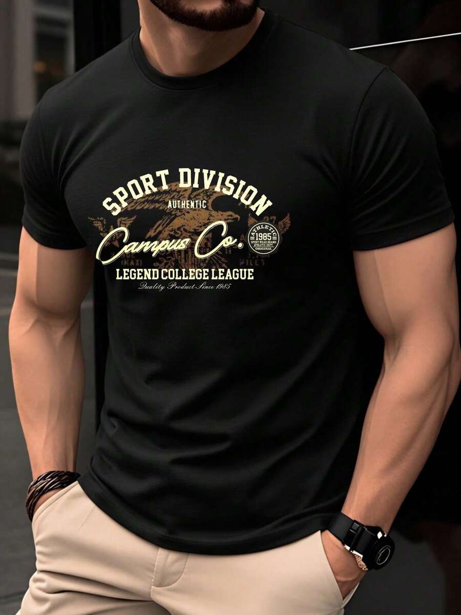 Men T-Shirts - Black-2 - View 1