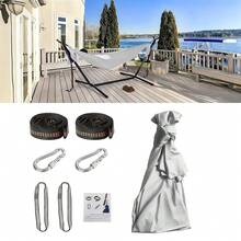 Hammock Ajaib, Kain Lembut dan Nyaman, Tersedia Berbagai Warna, Penggunaan Luar Ruangan, Sistem Gantung yang Dapat Diatur, Portabel dan Ringan - MultiWarna - View 8