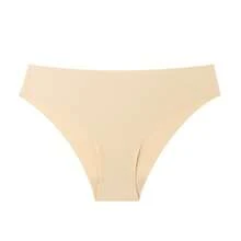 Braguitas mujer seda hielo sin costuras invisibles bajo transpirable multicolor europeo-americano - Negro - Ver 8