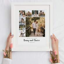1pc Personalized Photo Custom Poster, Anniversary Gift Custom Wall Art, Friends Custom Photo Collage, Friends Anniversary Gift, 1st Anniversary, Date Night Anniversary Gift Custom Item, Optional Frame - Multicolor - View 10