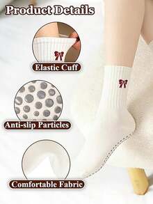 1/2/4 Pairs Yoga Socks Non-Slip Professional Women Pilates Socks Indoor Sports Fitness Floor Socks Adult Dance Non-Slip Socks - Multicolor - View 2