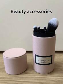 Elegantes süßes rosa Mode-Make-up-Pinselset mit tragbarem Aufbewahrungseimer, praktischer integrierter Aufbewahrungsbox, praktisches tägliches Reise-Beauty-Tool, luxuriöses kleines Geschenk für Make-up-Enthusiasten und Freunde GUCCI-GIFT-25 - Pink - Übersicht 10