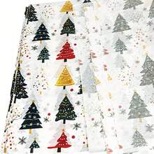 10/30/50 Sheets Christmas Tissue Wrapping Paper With Tree, Snowflake, Firework Patterns, Box Filler, Party Decor, Xmas Decoration, Gift Wrapping Supplies, Holiday Decorations, Festive Design, Decorative Wrapping - View 6