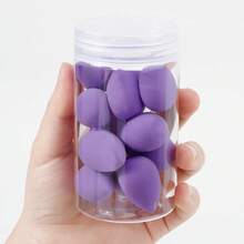 12 piezas de esponjas de maquillaje mini, esponjas super suaves no absorbentes de uso dual húmedo & seco, borlas de polvo - Multicolor - Ver 4