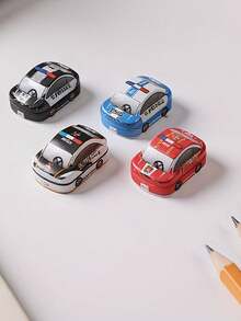 1pc Car Pencil Sharpener, Dual-Hole Design For Different Pencil Sizes, Suitable For Office, Home And School Use, Back To School, First Day Of School - Multicolor - View 5