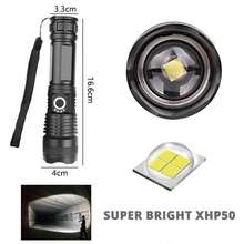 High Brightness LED Flashlight, Outdoor Camping Flashlight With Zoom And T6 LED Bulb, Waterproof, 4 Lighting Modes - Multicolor - View 10